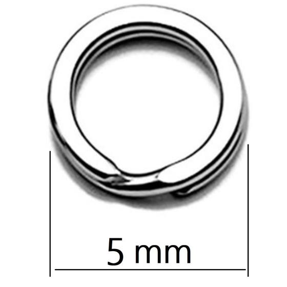 Imagem de Argola Split Ring inoxidável P/ Isca Artificial kit 50 unid