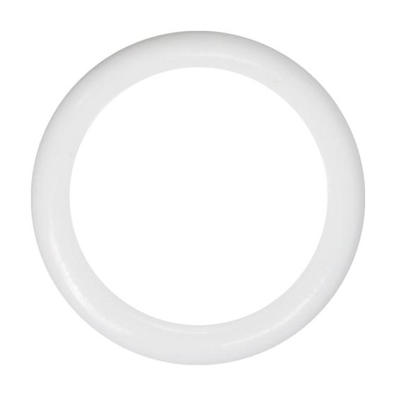 Imagem de Argolas 11,5cm Plásticas Cor Branca Para Artesanato Multiuso 10 Unidades