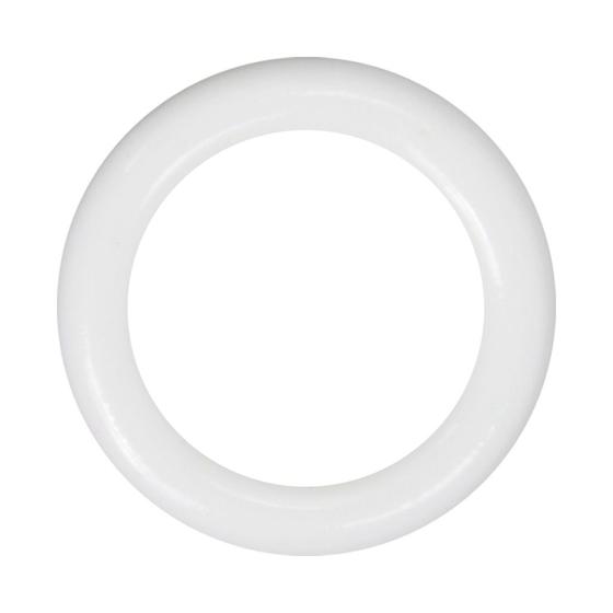 Imagem de Argolas Aro Plástico 7,9cm Branca Para Artesanato Bolsas Mandala 10 Unidades
