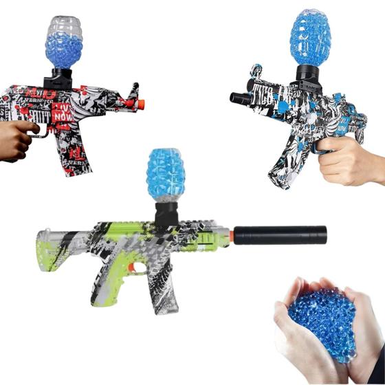 Imagem de Arma de Brinquedo Lança Bolinhas de Gel Alta Potência USB