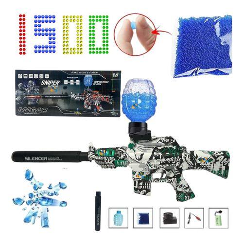 Arma De Gel Metralhadora M16 Bolinha De Gel Orbeez Inmetro Menor preço em Arma De Gel Metralhadora M16 Bolinha De Gel Orbeez Inmetro
