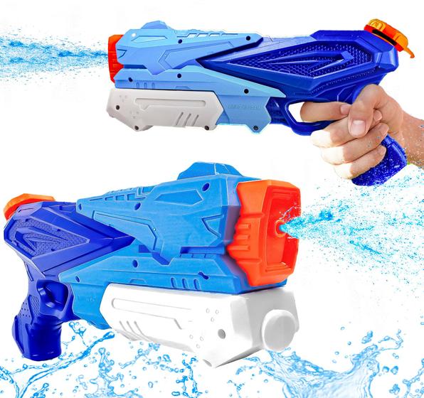 Imagem de Arma Pistola Aqua Shoot Potente Brinquedo De Piscina 38cm Lançador De Água Divertido - Zippy Toys