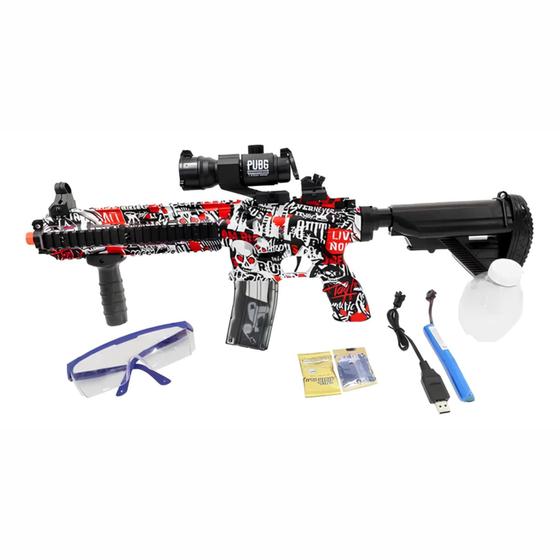 Imagem de Arma Rifle Elétrico Automática de Bolinhas de Gel com Mira