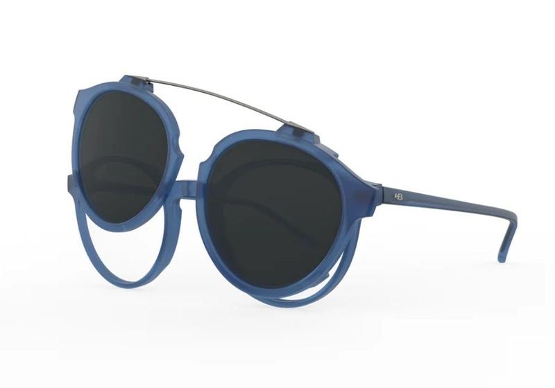 Armação de grau hb switch 0492 matte ultramarine gray polarized ...