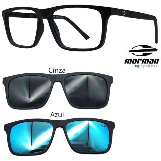 Imagem de Armação de Grau Mormaii Swap 4 6112 A14 com 2 Clipons CA
