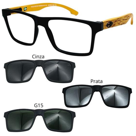 Imagem de Armação de Grau Mormaii Swap Ng 6098 Afl Com 3 Clipons Cgp