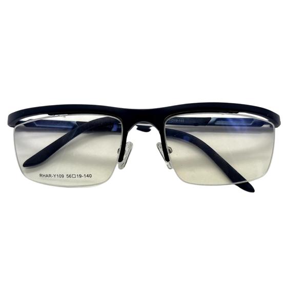 Imagem de Armação de Óculos para Grau Masculino Retangular com Plaqueta-Y109