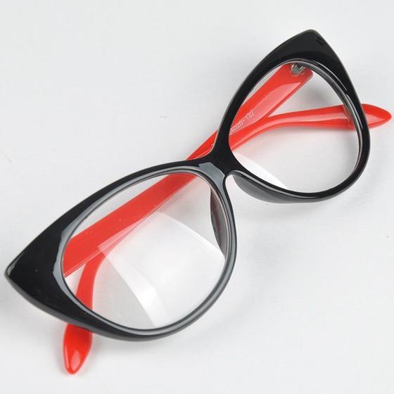 Imagem de Armação Formato Gatinho Para Óculos De Grau - Várias Cores