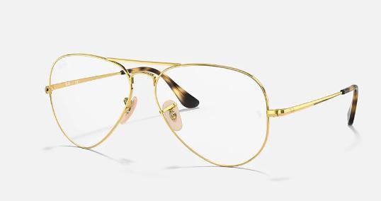 Imagem de Armação Óculos De Grau Ray-Ban Aviator Metal II RB6489 2500 58