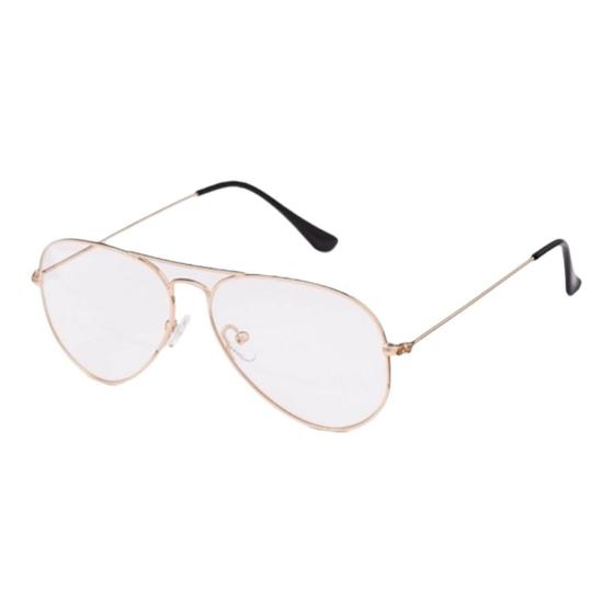 Imagem de Armação Óculos Grau Feminino Aviador Palas Eyewear Rose