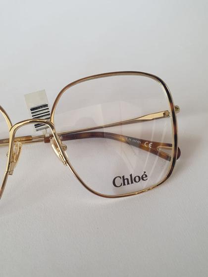 Menor preço em Armação para óculos de grau feminino metal CHLOÉ CH 00380 dourado e marrom tartaruga