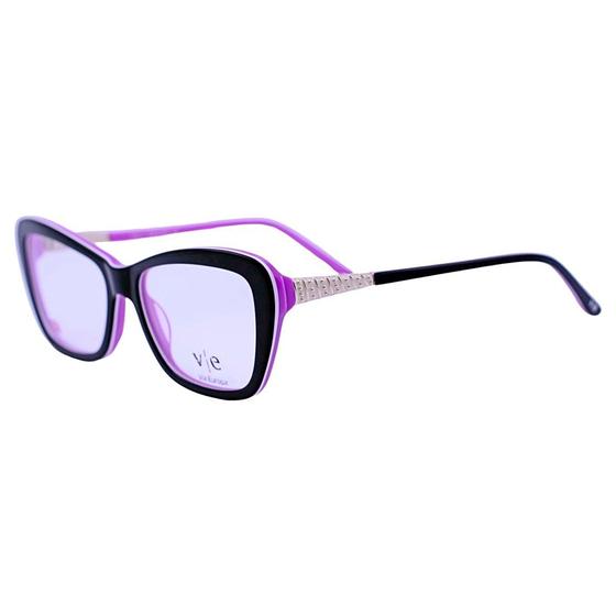 Imagem de Armação para Óculos de Grau Feminino Retangular Gateado Acetato Mackage - Preto/pink