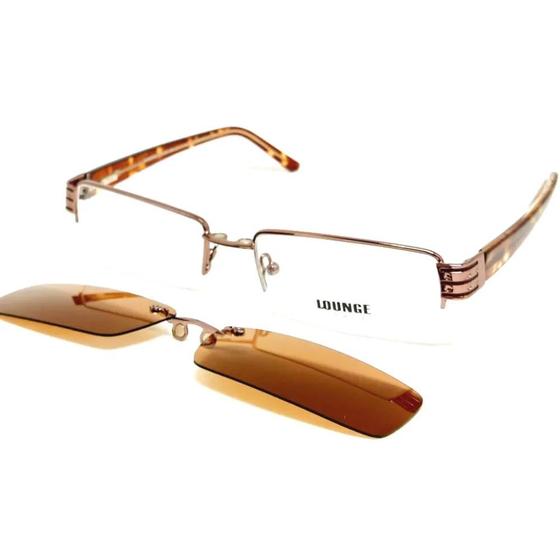 Imagem de Armação Para Oculos De Grau Unissex em Metal e Acetato