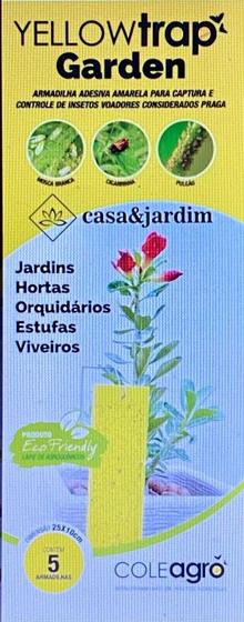 Imagem de Armadilha Adesiva para captura de insetos voadores pragas - Yellow Trap  - 5 Unidades