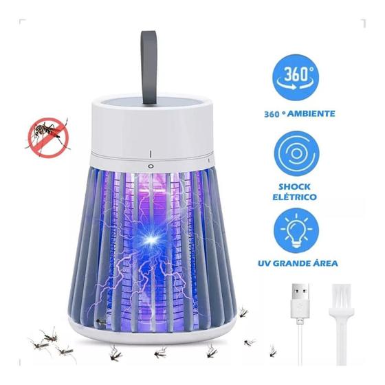 Imagem de Armadilha Mata Mosquito Pernilongo Led Uv Recarregável