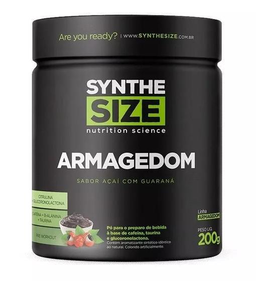Imagem de Armagedom Pré Treino Synthe Size 200 G Açaí Com Guaraná