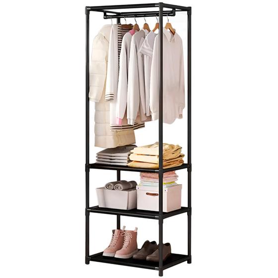 Imagem de Armário Aberto Arara De Roupa Organizadora C/ Cabideiro