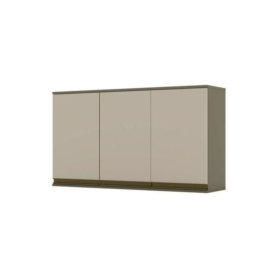 Imagem de Armário Aéreo 03 Portas 120 Cm Connect Henn Duna Com Cristal