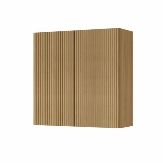 Imagem de Armário Aéreo 2 Portas Rainha 80cm Ripado 100 Mdf - Nesher