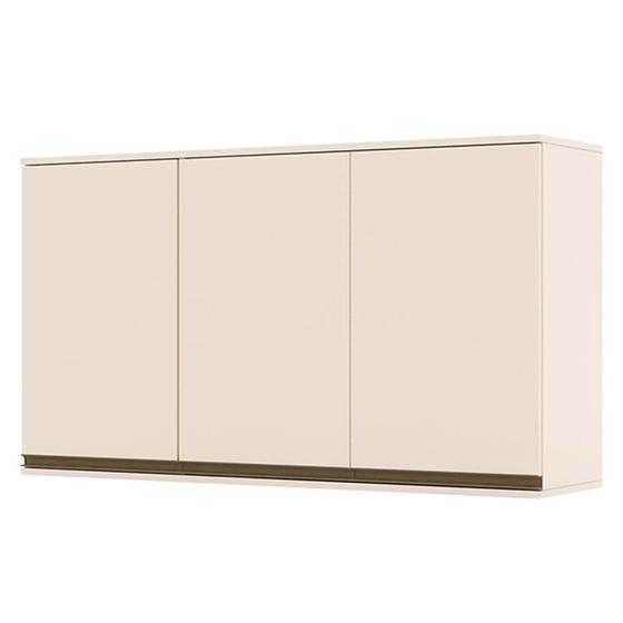 Imagem de Armário Aéreo 3 Portas 120 cm Connect Off White  Henn