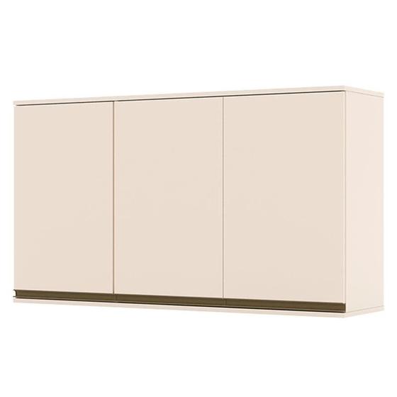 Imagem de Armário Aéreo 3 Portas 120 cm Évelin Off White  Henn