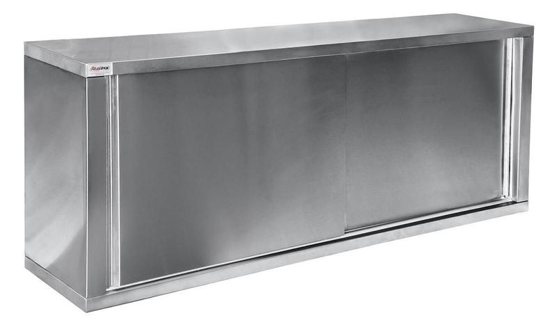 Armário Aéreo Atual Inox AA-304 em Aço Inox 304 1 Metro Menor preço em Armário Aéreo Atual Inox AA-304 em Aço Inox 304 1 Metro