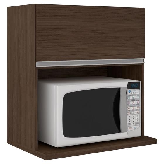 Armário Aéreo Com 1 porta Com Nicho Para Microondas Evidence Amêndoa Poliman Móveis é boa?