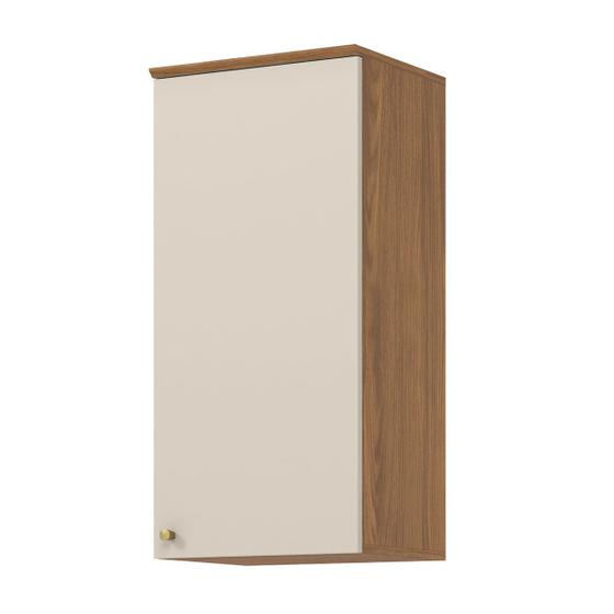 Armário Aéreo Cozinha 40 Cm Requinte 1 Porta 2 Prateleiras Nature/Areia Hp - Henn Menor preço em Armário Aéreo Cozinha 40 Cm Requinte 1 Porta 2 Prateleiras Nature/Areia Hp - Henn