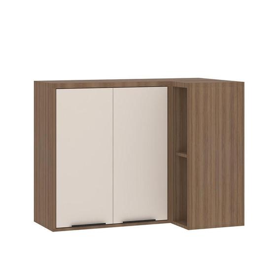 Imagem de Armário Aéreo Cozinha 95cm 2 Portas Aspen Vanilla/beige