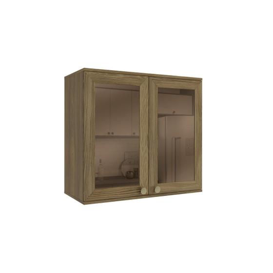 Imagem de Armário Aéreo de 80cm com 2 Portas com Vidro
