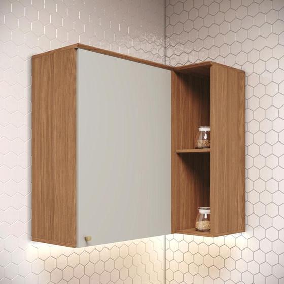 Armário Aéreo de Cozinha Ambiente Requinte Canto Reto 1 Porta Nature Areia Hp Henn Menor preço em Armário Aéreo de Cozinha Ambiente Requinte Canto Reto 1 Porta Nature Areia Hp Henn
