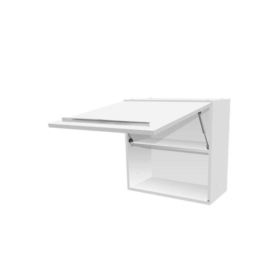 Armário Aéreo em Mdf Fit 60 com Pistão 60x60cm Branco Menor preço em Armário Aéreo em Mdf Fit 60 com Pistão 60x60cm Branco