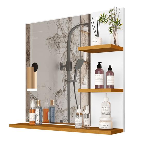 Armário Aéreo Espelheira Armarinho para Banheiro com Espelho Genova Ajax - Lojas Comprou Chegou Imagem de Armário Aéreo Espelheira Armarinho para Banheiro com Espelho Genova Ajax