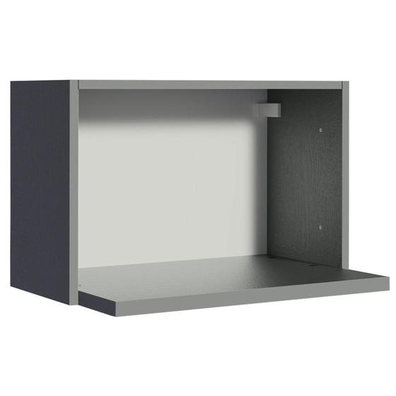 Armário Aéreo Madesa 60 cm com Nicho para Forno Cinza Nice Madesa Menor preço em Armário Aéreo Madesa 60 cm com Nicho para Forno Cinza Nice Madesa