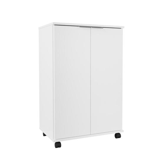 Imagem de Armario Area Serviço Multiuso 2 Portas Pratic Off White Freijó