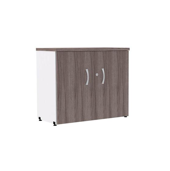 Imagem de Armario Baixo 02 Portas P25 Pandin 70 CM Walnut e Branco