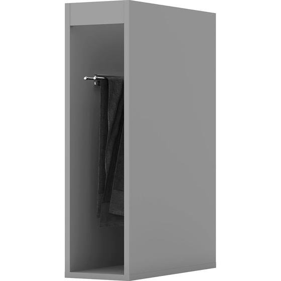 Armário Balcão Porta Toalha Belize 100% MDF Cinza para Cozinha Modulada - Henn Menor preço em Armário Balcão Porta Toalha Belize 100% MDF Cinza para Cozinha Modulada - Henn