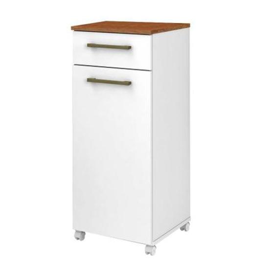 Armário Balcão Serviço Multiuso Cozinha Área Suporte Galão Clean Branco / Nature é boa?