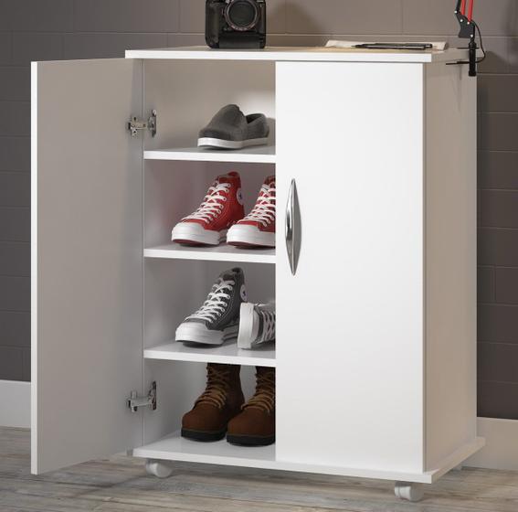 Armário Branco Organizador Multiuso Base p/ Armazenamento Menor preço em Armário Branco Organizador Multiuso Base p/ Armazenamento