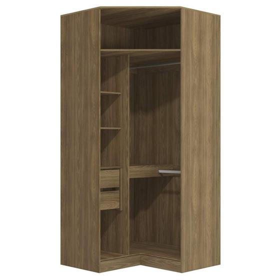 Imagem de Armário Closet Aberto de canto Oblíquo Linha Modulado Adapt ARMC105AMDP Kappesberg