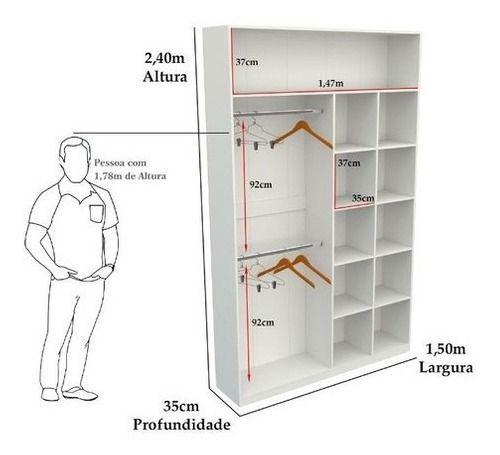 Armário Colmeia Cabideiro Duplo M12 Roupa Closet Estante Mdp Menor preço em Armário Colmeia Cabideiro Duplo M12 Roupa Closet Estante Mdp