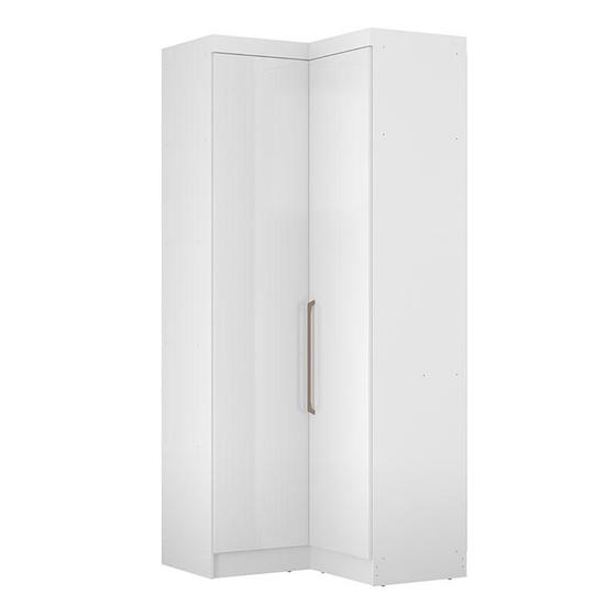 Armário de Canto L Módena 78200 Branco Brilho Demóbile Menor preço em Armário de Canto L Módena 78200 Branco Brilho Demóbile
