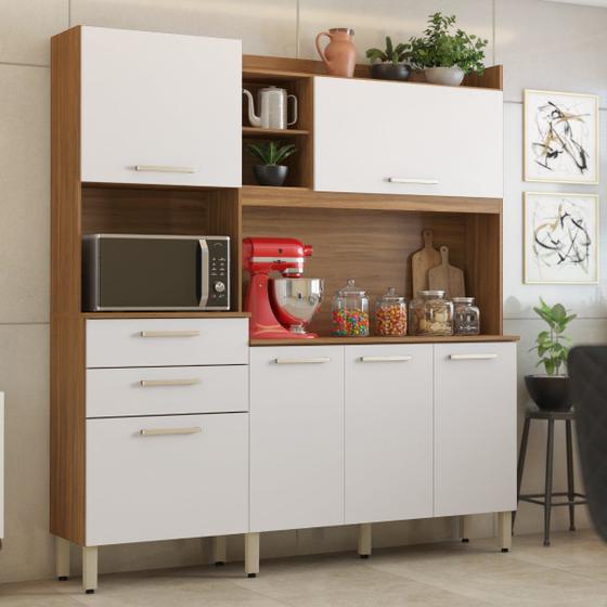 Imagem de Armario De Cozinha 6 Portas 2 Gavetas Select