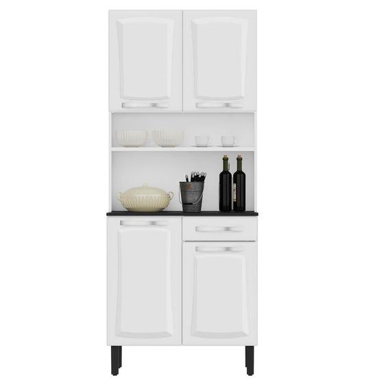 Armário de Cozinha Aço Compacto 4 Portas 1 Gaveta Itatiaia Pratika Branco Menor preço em Armário de Cozinha Aço Compacto 4 Portas 1 Gaveta Itatiaia Pratika Branco