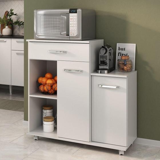 Imagem de Armário de Cozinha Balcão Multiuso para Microondas Multimóveis MP2189