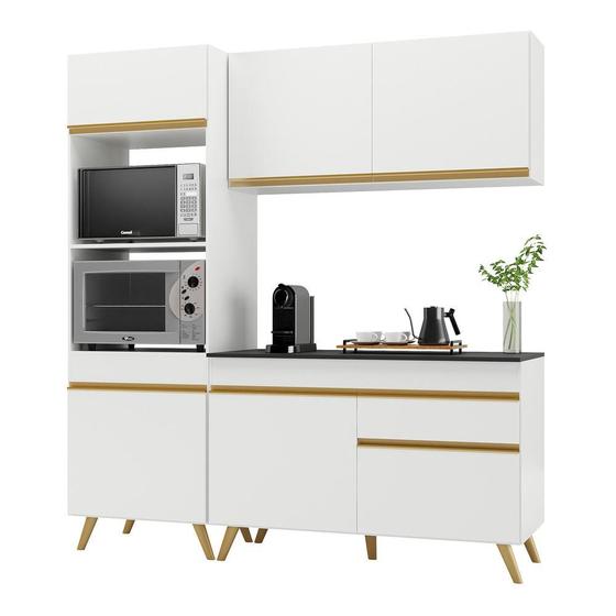 Imagem de Armário de Cozinha Compacta 182cm Veneza Multimóveis V3694