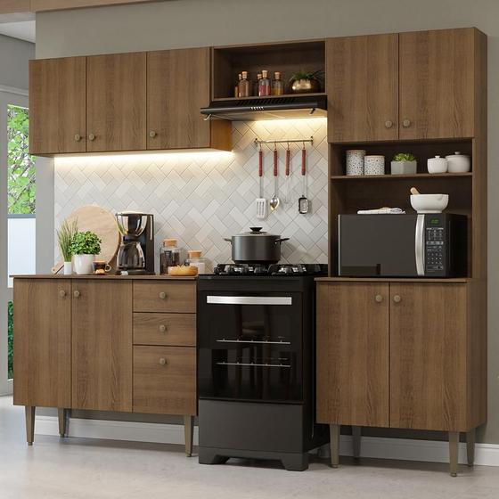 Imagem de Armário de Cozinha Compacta 235cm Rustic Gourmet Madesa 01