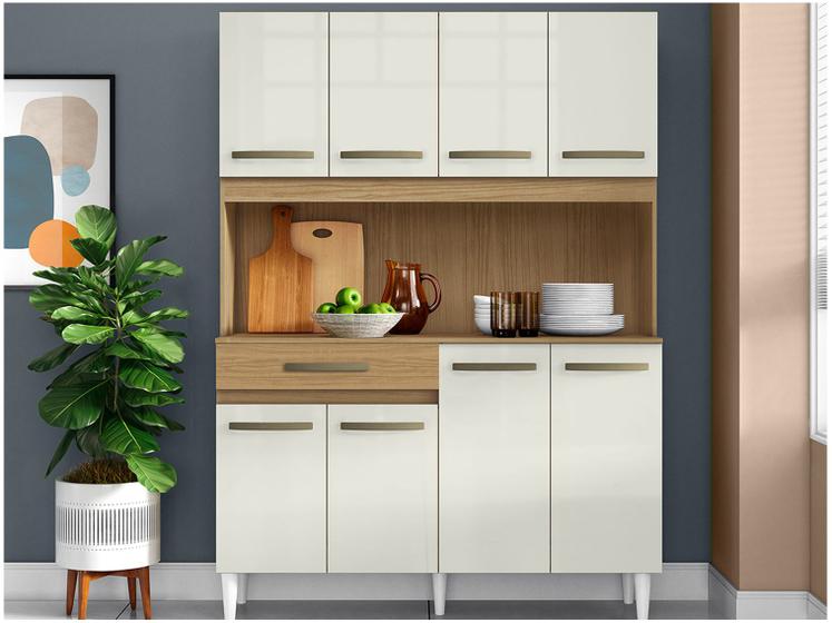 Imagem de Armário de Cozinha Compacta Aramóveis Cleo 8 Portas