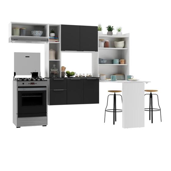 Imagem de Armário de Cozinha Compacta com Mesa Dobrável Sofia Multimóveis V2009
