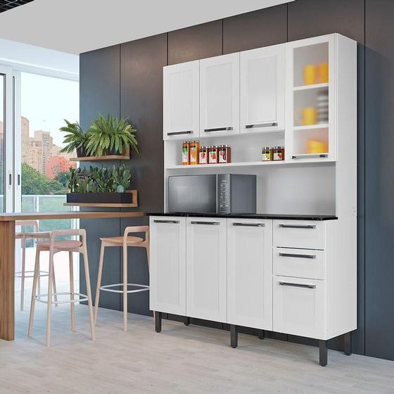 Imagem de Armário de Cozinha Compacta Itatiaia 8 Portas 2 Gavetas Branco